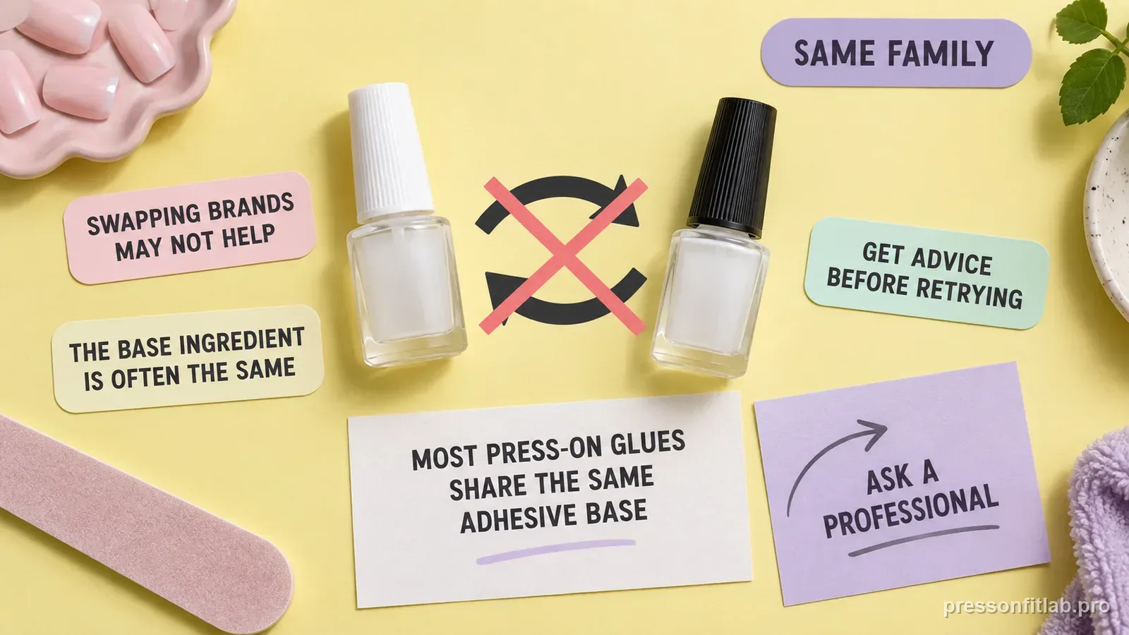 Step detail illustration: Do not blindly switch brands.